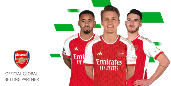 Arsenal Players introducing Betway Welcome Offer